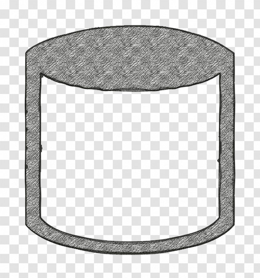 Cylinder Icon - Table - Metal Transparent PNG