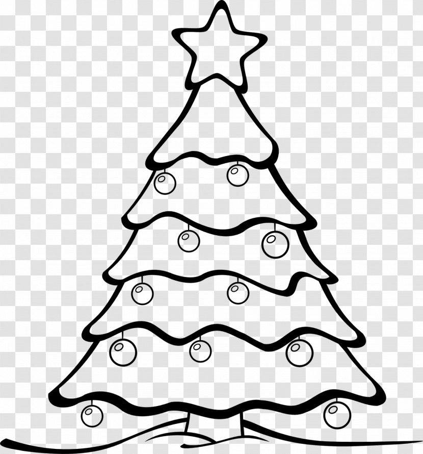 Christmas Tree White Clip Art - Card Transparent PNG