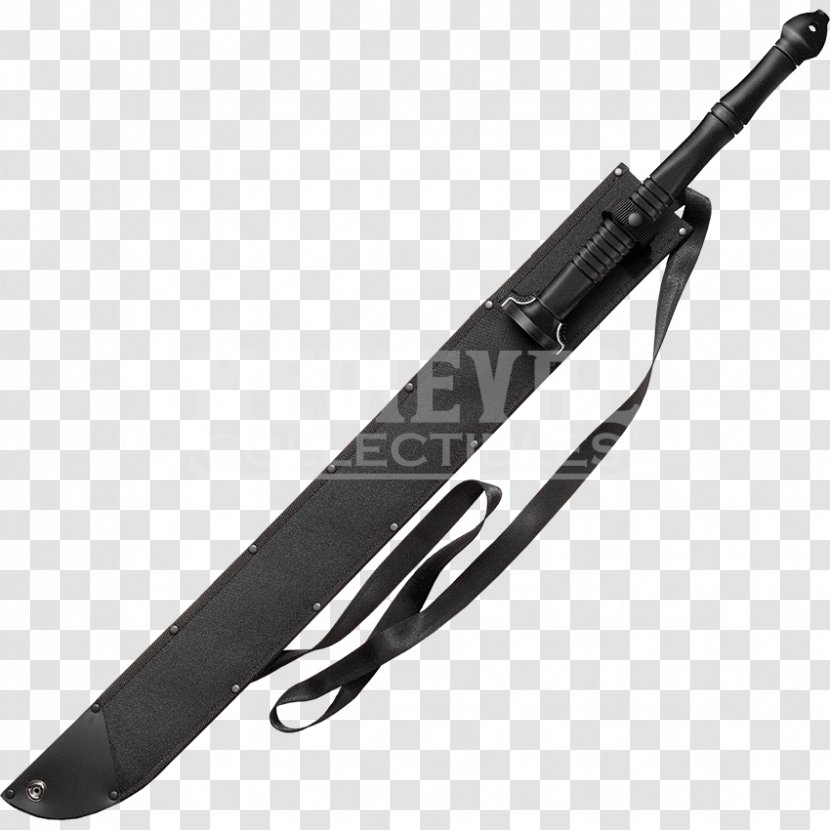 Machete Knife Katana Blade Cold Steel - Carbon Transparent PNG