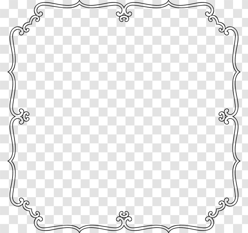 Picture Frames Line Art Drawing Photography Ornament - Black And White Transparent PNG