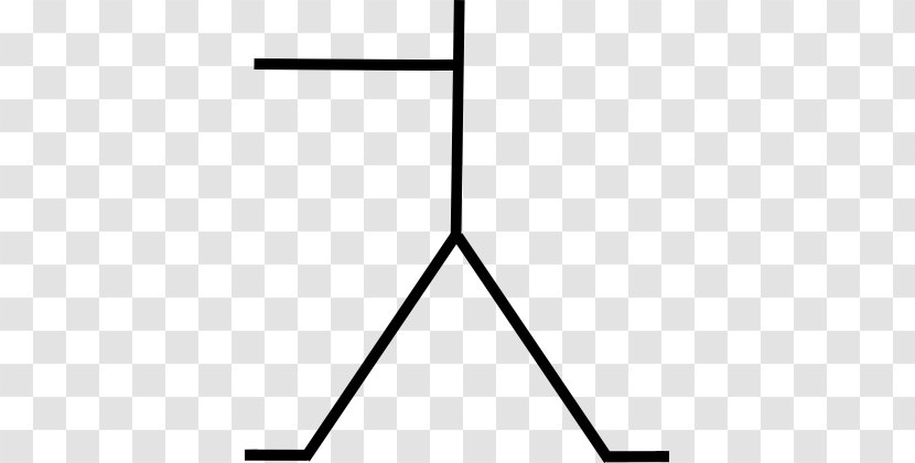 Stick Figure Human Body Arm Line - Triangle Transparent PNG