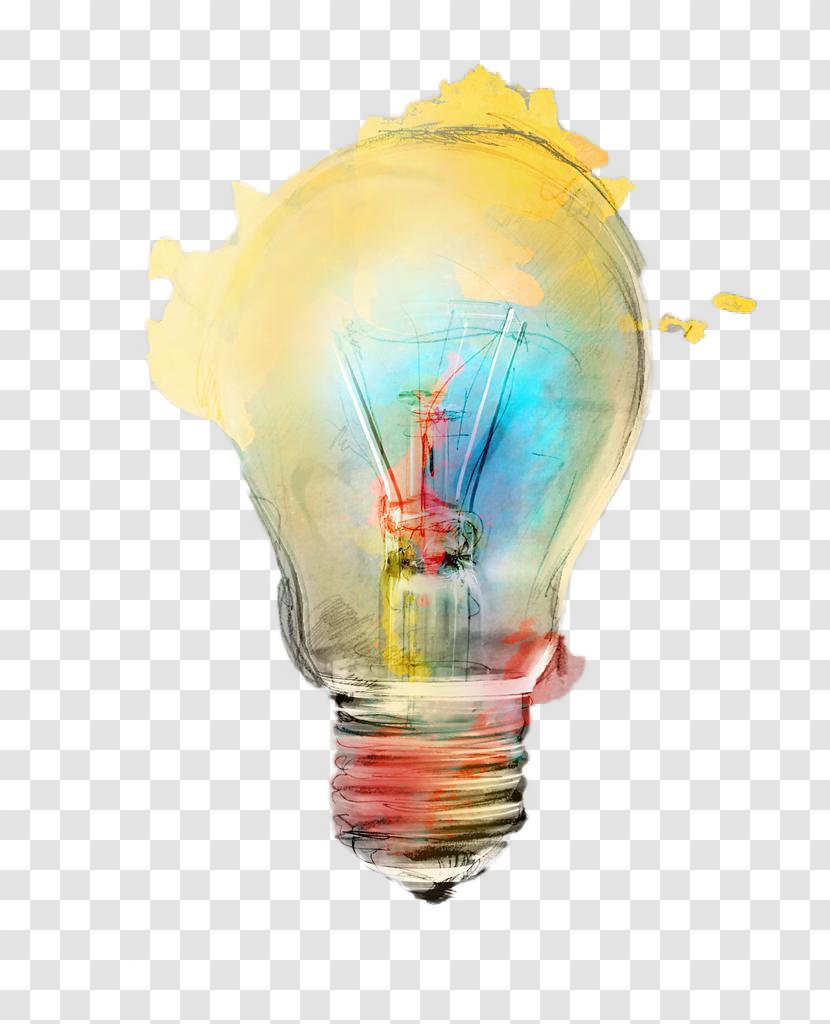 Hot Air Balloon Illustration - Creative Colored Bulbs Transparent PNG