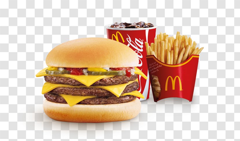Cheeseburger Hamburger French Fries McDonald's Big Mac Fast Food - Whopper - Bacon Transparent PNG