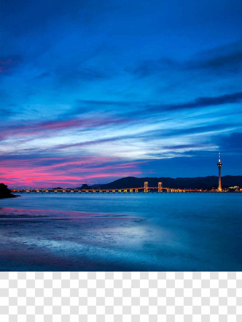 Landscape Computer File - Evening - Blue Sea Architecture Estate Transparent PNG