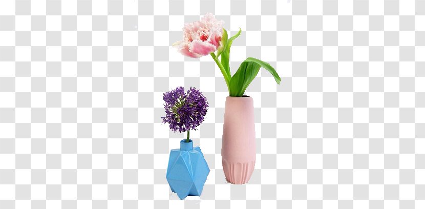 Vase Flower Porcelain Designer - Floral Design - Colored Vases Transparent PNG