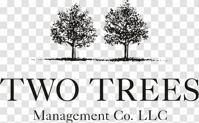 Two Trees Management Logo Business Organization Domino Park - Monochrome Transparent PNG