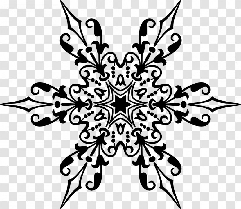 Symmetry Ornament Geometry Clip Art - Flower - Clipart Transparent PNG