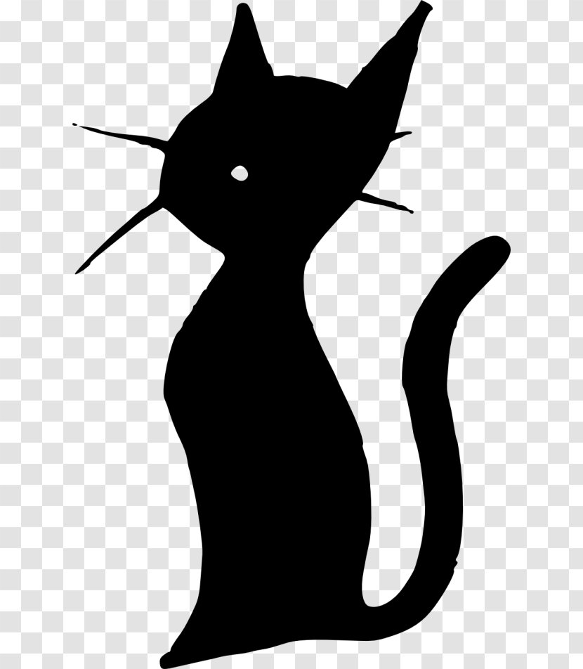 Whiskers Kitten Black Cat European Shorthair Clip Art - Silhouette Transparent PNG