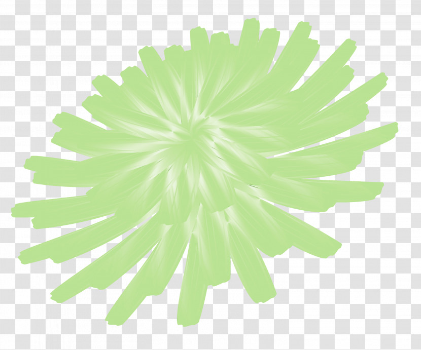 Green Flower Transparent PNG