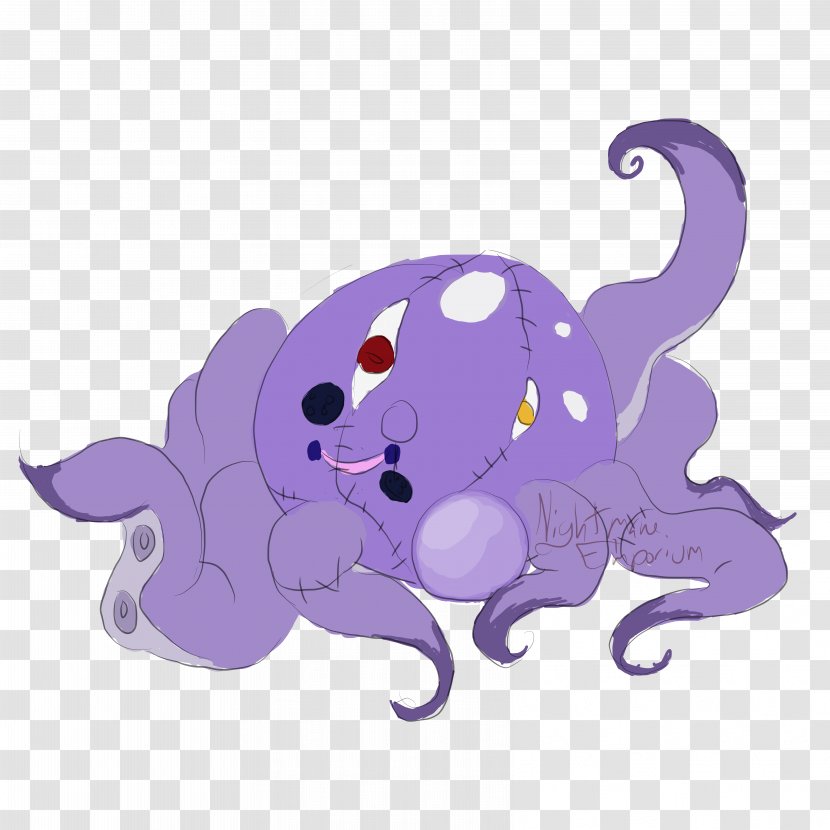 Octopus Cephalopod Elephantidae Clip Art - Violet - Tendrils Transparent PNG