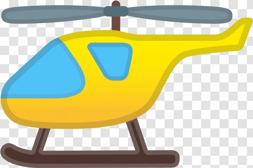 Yellow Line Furniture Helicopter Vehicle - Rotorcraft - Aircraft Transparent PNG