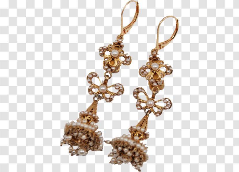 Earring Jewellery Gold Filigree Arracada Transparent PNG