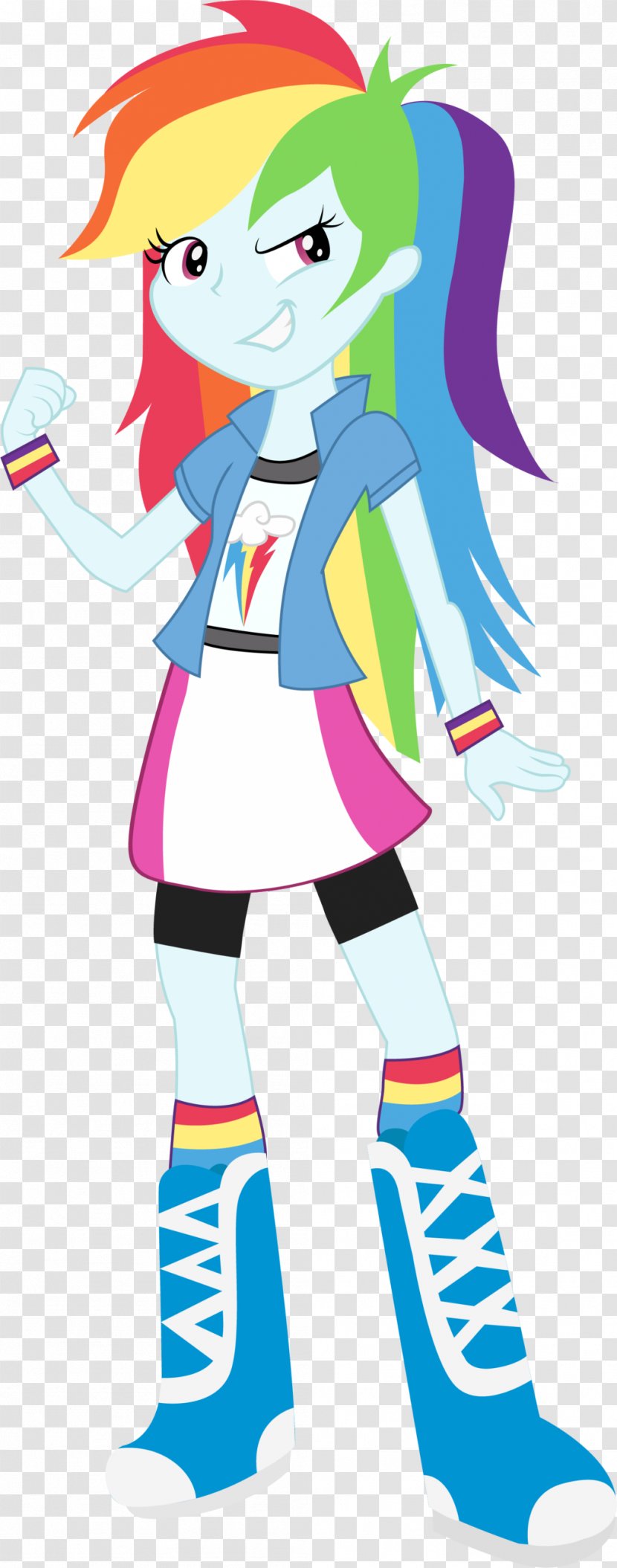 Rainbow Dash DeviantArt - Equestria - Girls Transparent PNG