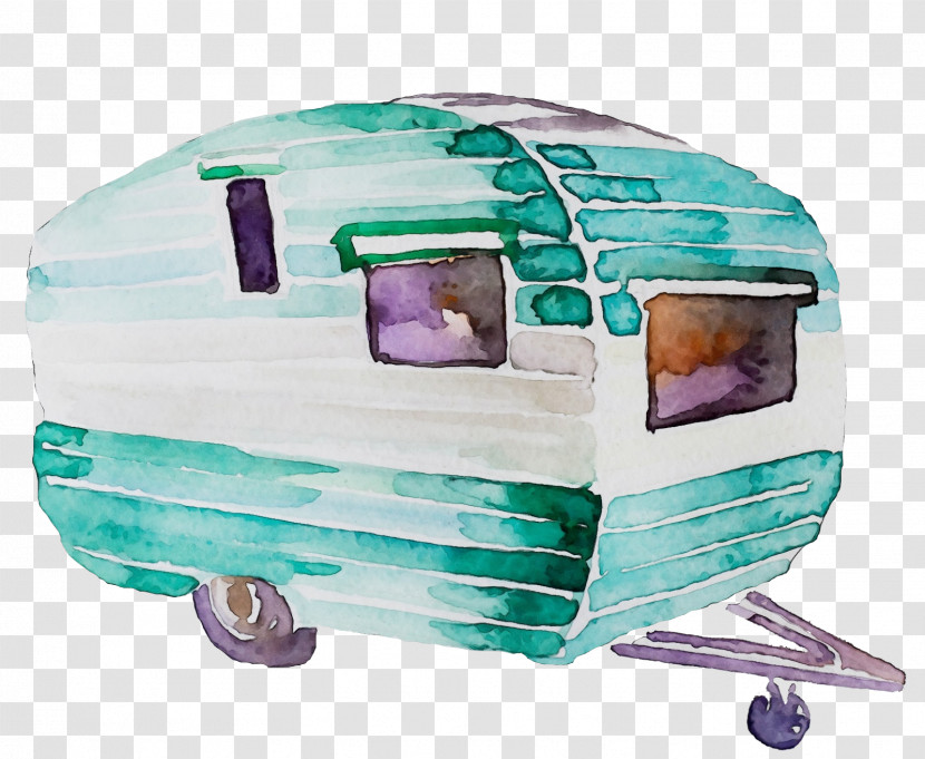 Green Transport Vehicle Turquoise Trailer Transparent PNG