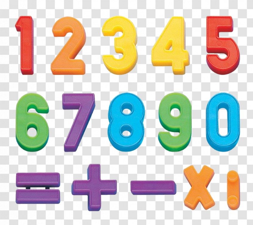 Natural Number Symbol Numerical Digit Counting - Set - Magnet Transparent PNG