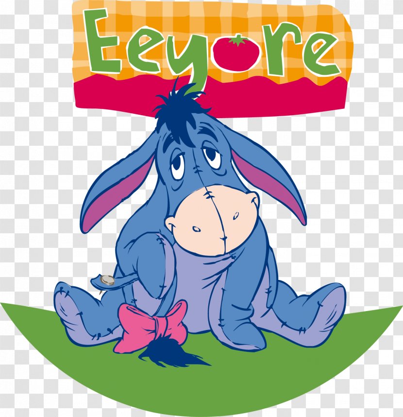 Eeyore Donkey Illustration - Organism - Cute Little Transparent PNG
