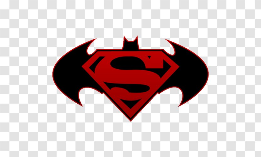 Batman Superman Logo Diana Prince - Red Transparent PNG