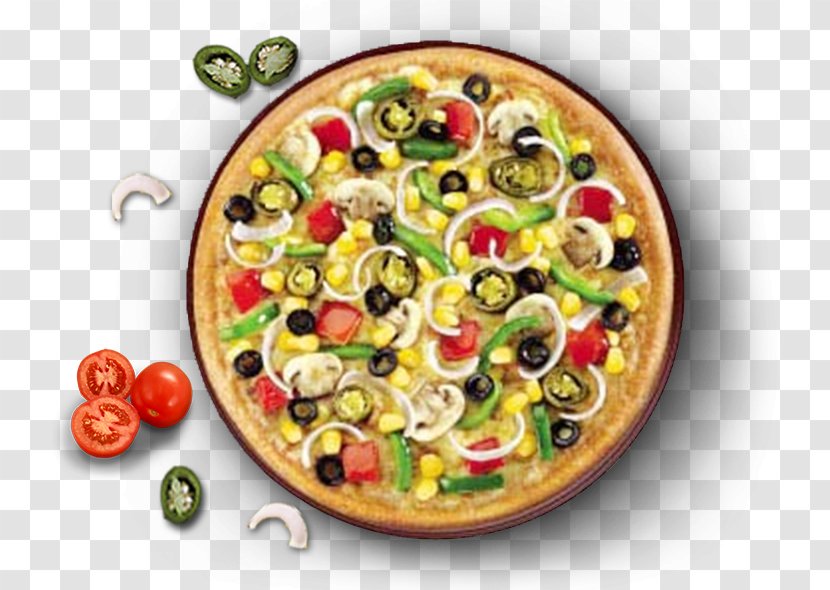 Domino's Pizza Veggie Burger Garlic Bread Restaurant - Bell Pepper - Non-veg Food Transparent PNG