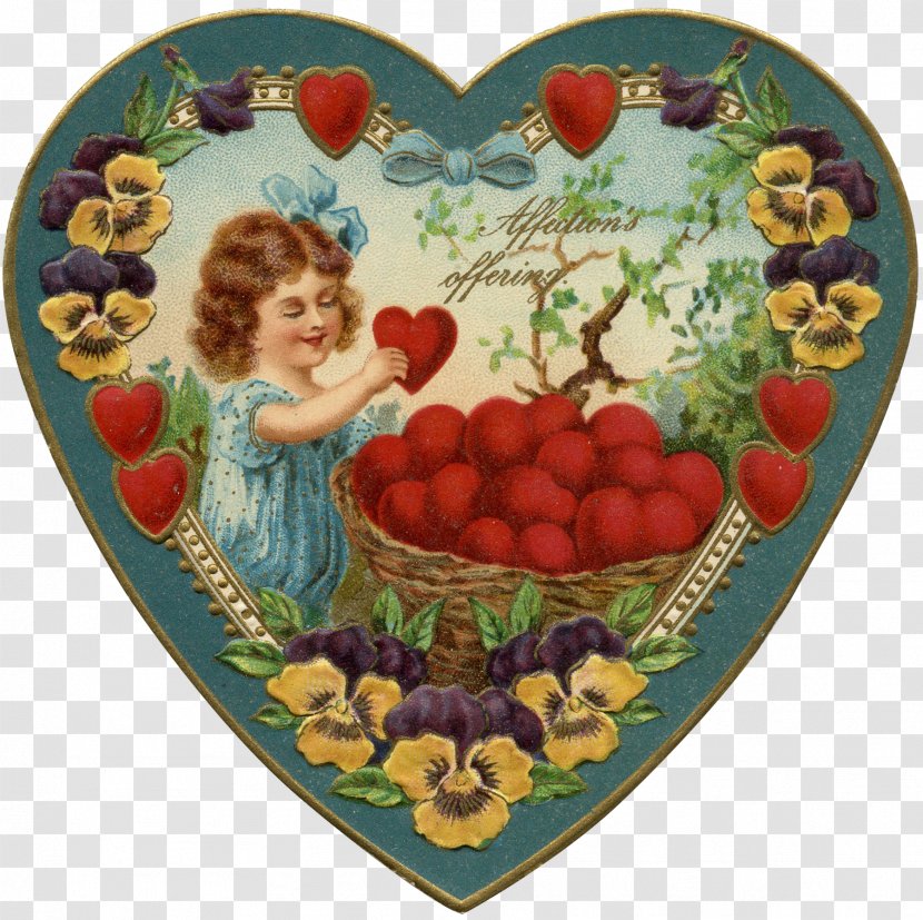 Victorian Era Valentine's Day Heart Cupid Clip Art - Flower Transparent PNG