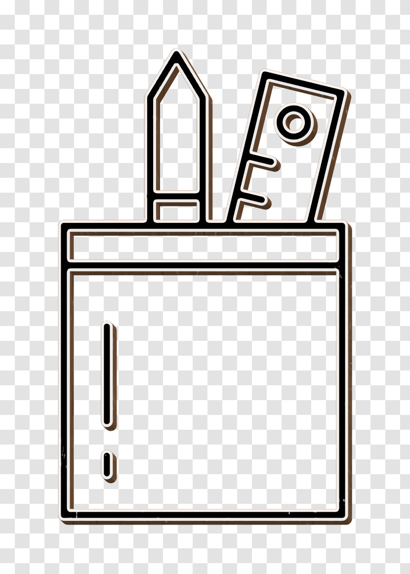 Pencil Case Icon Graphic Design Icon Transparent PNG