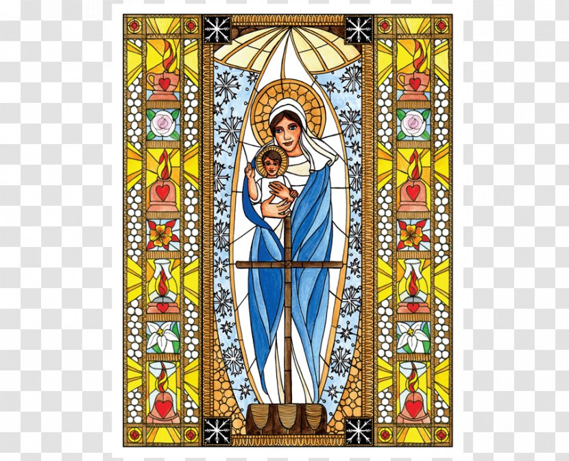 Stained Glass Art Retail Immaculate Conception - Work Of - Our Lady Peace Transparent PNG