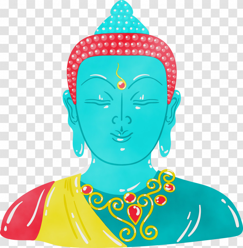 Head Turquoise Statue Meditation Turquoise Transparent PNG