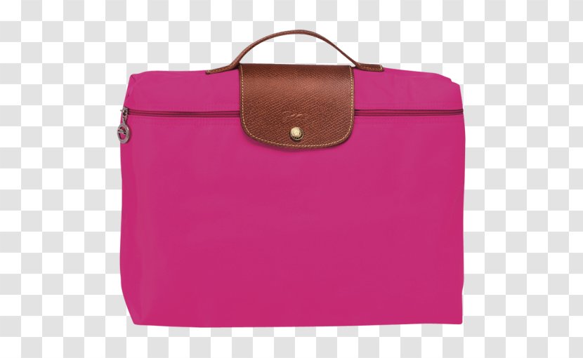 Briefcase Longchamp Handbag Pliage - Pink - Bag Transparent PNG