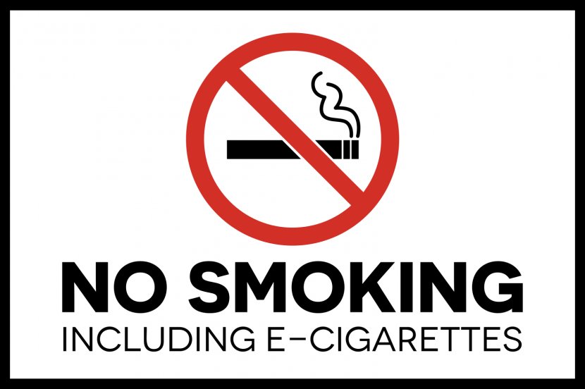 Smoking Ban Sign Cessation Smoke-Free Air Act - Area - No Transparent PNG