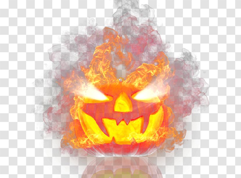 Calabaza Pumpkin Jack-o-lantern Halloween - HD FIG Flame Transparent PNG