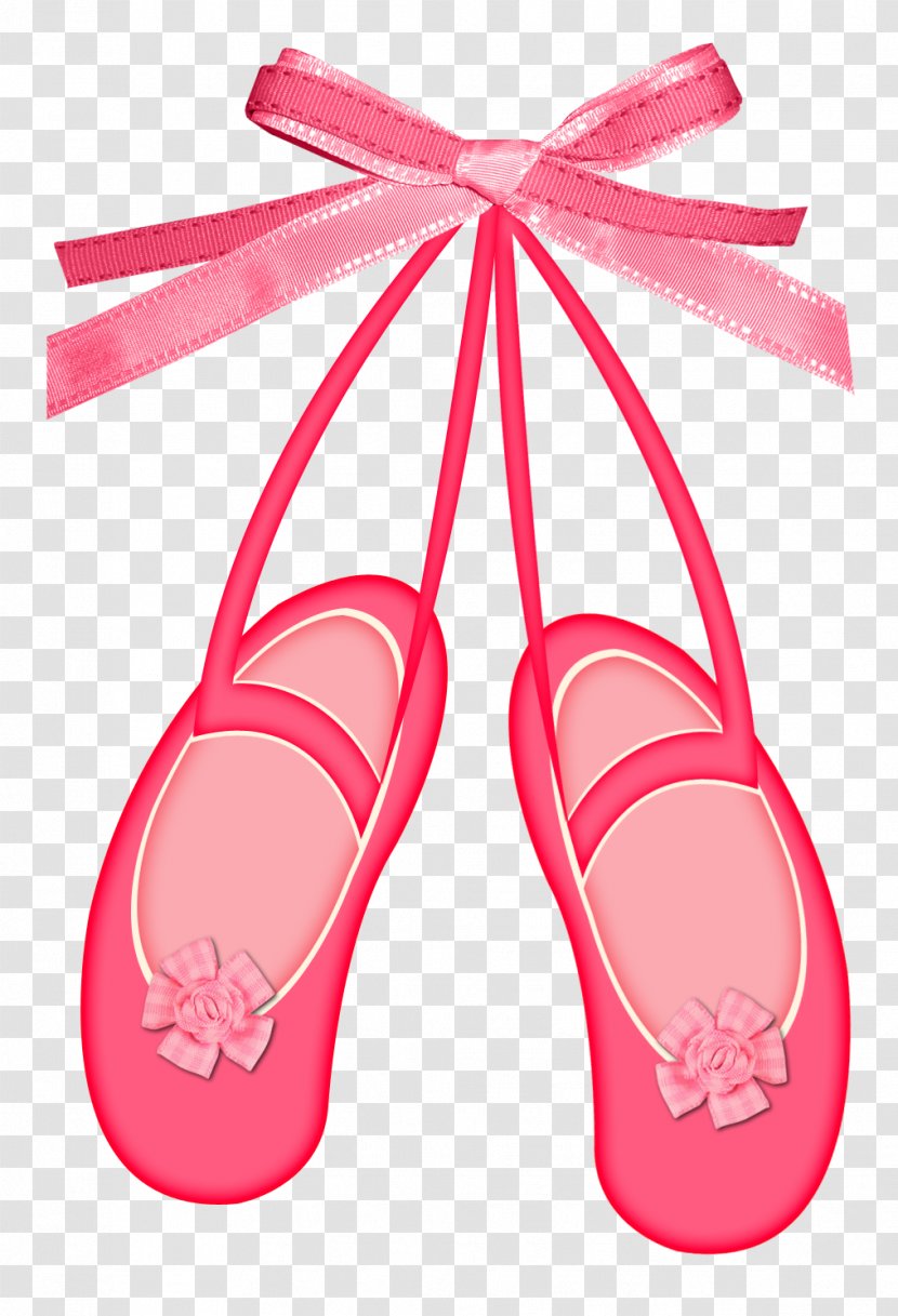 Drawing Ballet Dancer Shoe Flip-flops - Baby Shower Transparent PNG