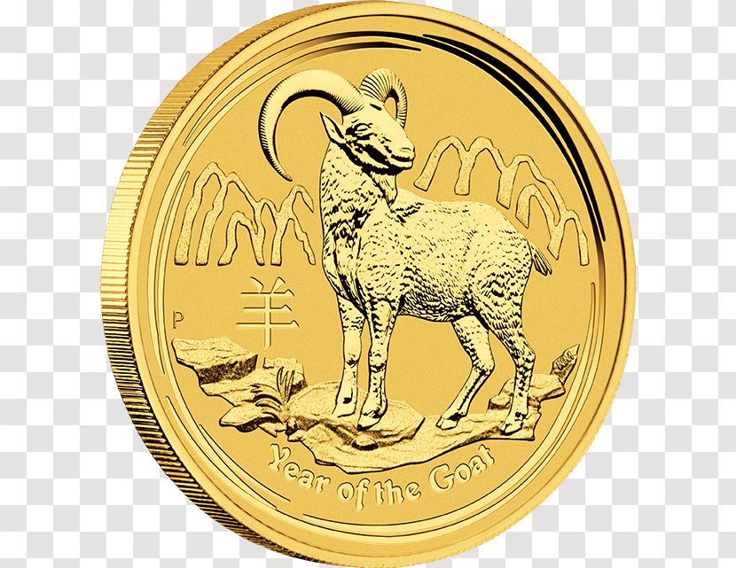 Perth Mint Gold Coin Bullion Australian Lunar - Currency Transparent PNG