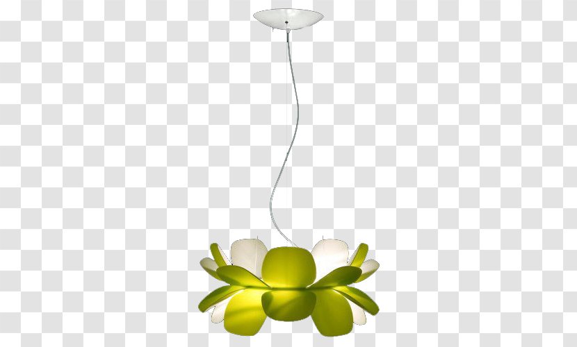 Lighting Light Fixture Pendant Electric - Green Lotus Lamp Transparent PNG