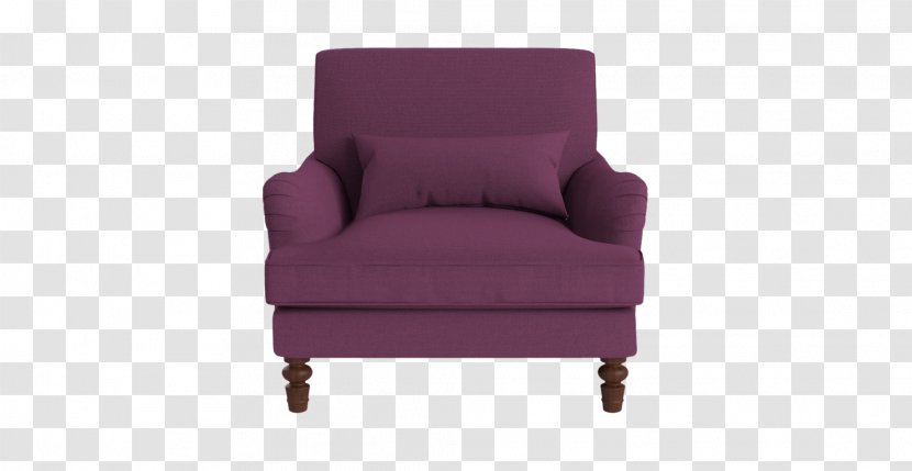 Club Chair Fauteuil Couch Leather - Purple Ottoman Transparent PNG