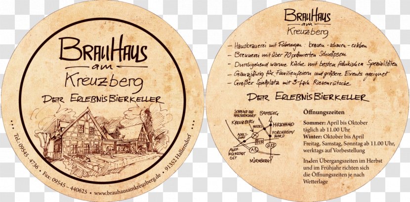 Brauhaus Am Kreuzberg Beer Garden Brewery - Brennerei Transparent PNG