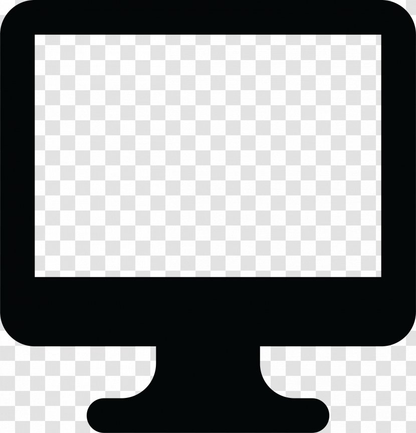 Black And White Technology Rectangle - Display Device - Computer Monitors Transparent PNG
