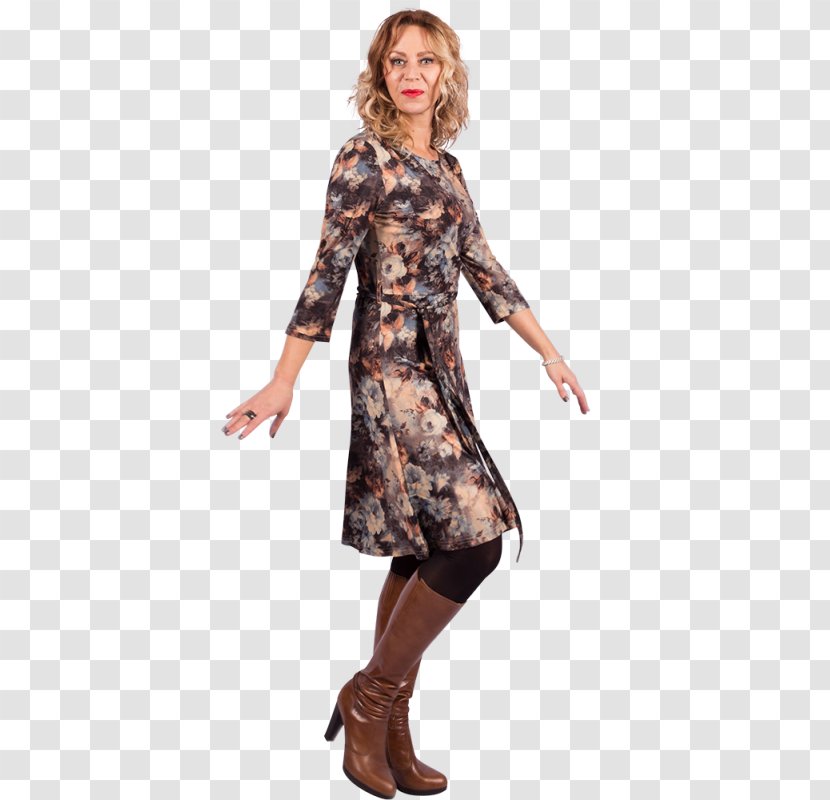 Fashion Sleeve Dress Costume Transparent PNG