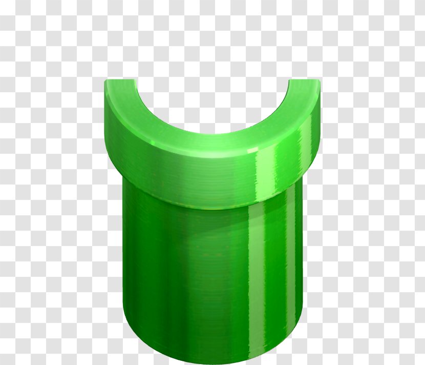 Cylinder Angle - Green - MArio Pipe Transparent PNG