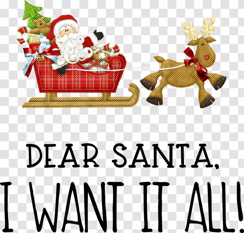 Dear Santa Christmas Transparent PNG