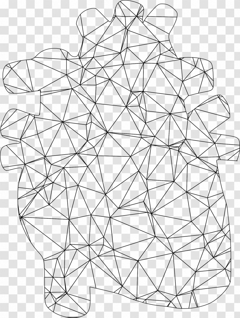 Website Wireframe Low Poly - Heart Transparent PNG