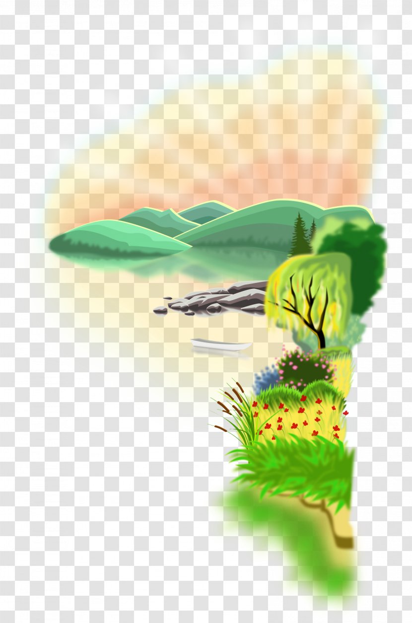 Dawn Clip Art - Raster Graphics - Lake Transparent PNG