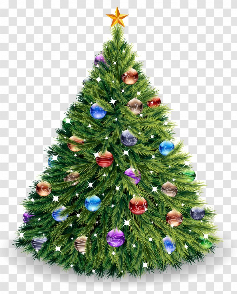 Christmas Tree Lights Clip Art - Ornament - Fir-tree Transparent PNG