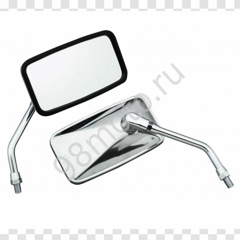 Motorcycle Mirror Yamaha Motor Company Stainless Steel Car Transparent PNG