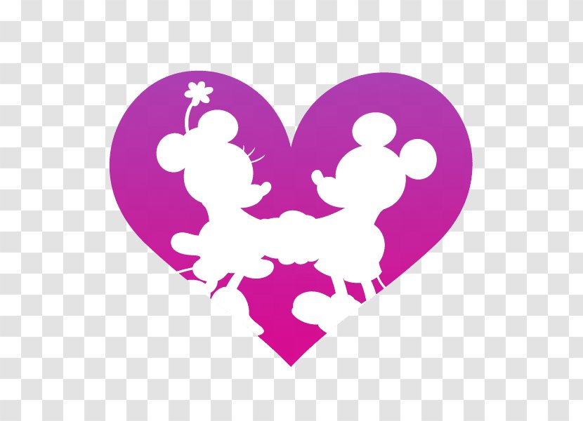 Minnie Mouse Mickey Pluto Mus Donald Duck - Heart Transparent PNG