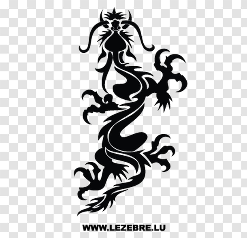 Chinese Dragon Sticker Image Decal - Temporary Tattoo Transparent PNG