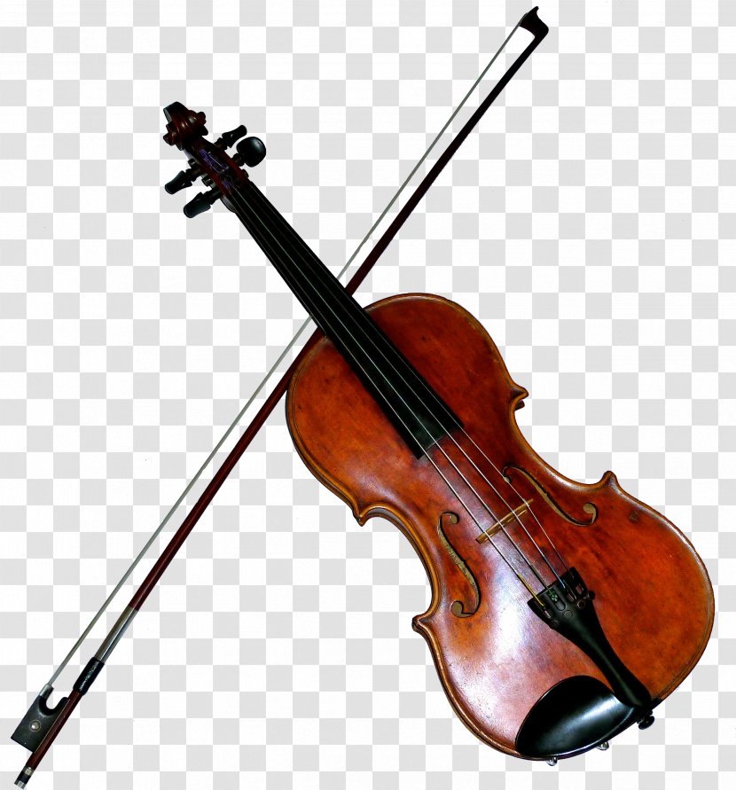 Musical Instrument Violin Instrumental Orchestra - Frame - And Bow Transparent PNG