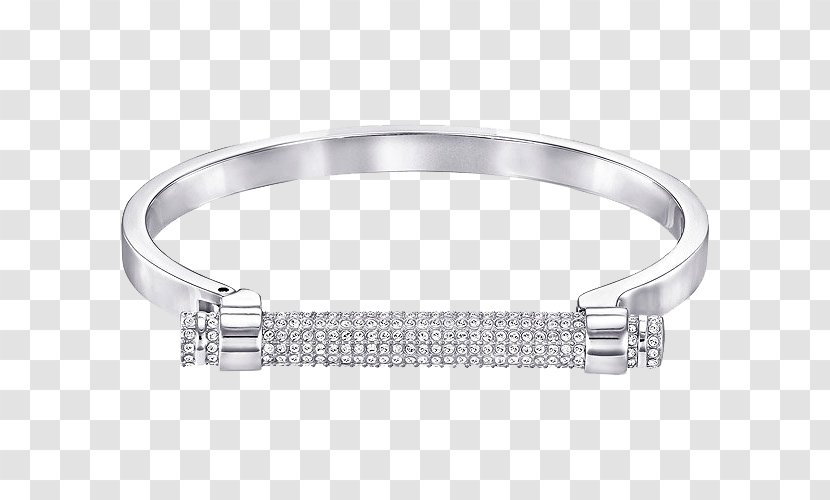 Earring Bangle Swarovski AG Bracelet Jewellery - Diamond - Jewelry White Gold Bracelets Transparent PNG