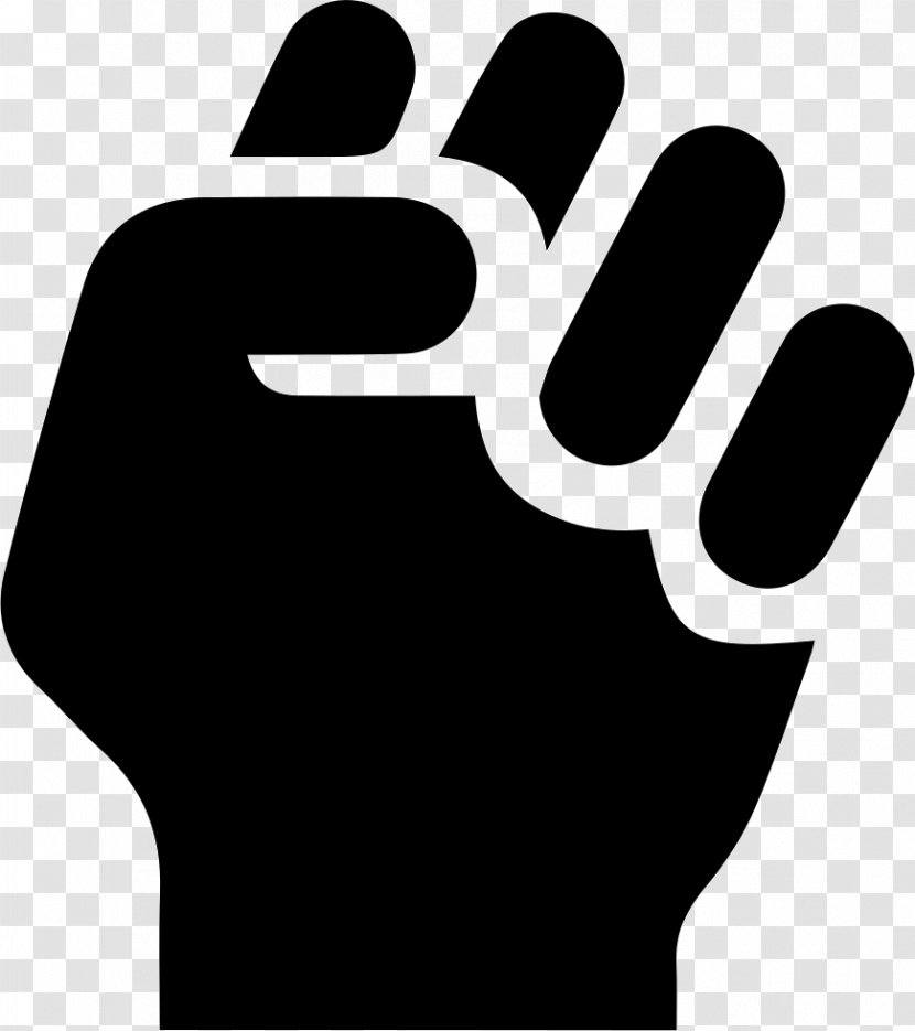 Clip Art Raised Fist - Hand - Logo Transparent PNG