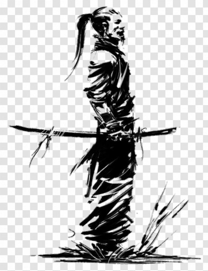 Samurai Katana Drawing Image - Sword Transparent PNG