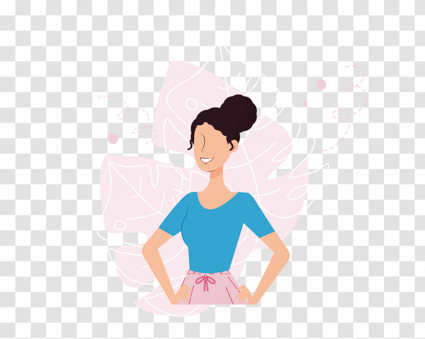 Physical Fitness Cartoon Happiness Pink M Meter Transparent PNG