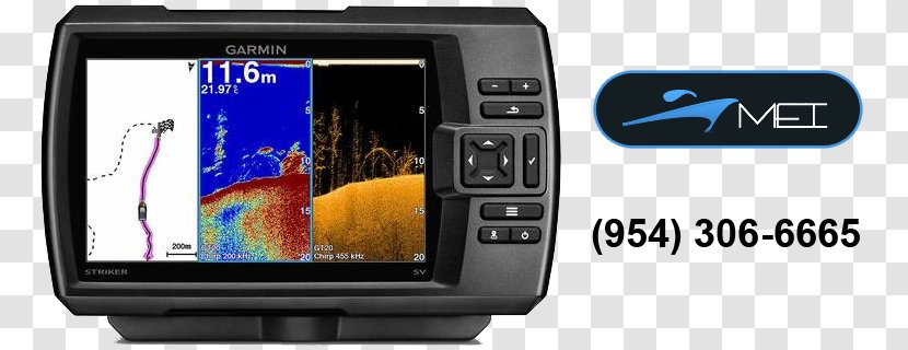 Garmin 010-01809-00 Striker 7SV With Transducer Fish Finders Ltd. GPS Navigation Systems Sonar - Technology - Boat Transparent PNG